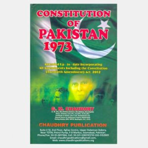 Constitution of Pakistan 1973 (updated upto 20th Amendment 2012)
